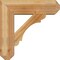 Ekena Millwork Olympic Craftsman Rough Sawn Bracket w/ Offset Brace, Western Red Cedar, 8"W x 26"D x 26"H BKT0806X26X26OLY04RWR - alternate 2